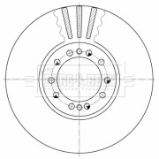 BBD32613 BORG & BECK brzdový kotúč BBD32613 BORG & BECK
