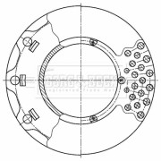 BBD32891 Brzdový kotouč BORG & BECK