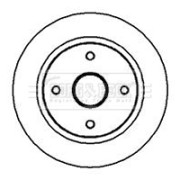 BBD4011 Brzdový kotouč BORG & BECK