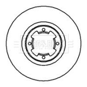 BBD4014 Brzdový kotouč BORG & BECK