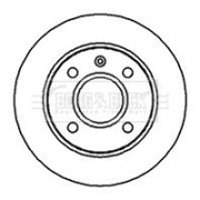 BBD4016 Brzdový kotouč BORG & BECK