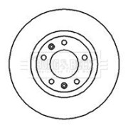 BBD4042 BORG & BECK brzdový kotúč BBD4042 BORG & BECK