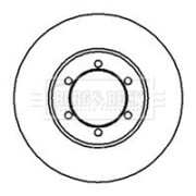BBD4046 Brzdový kotouč BORG & BECK