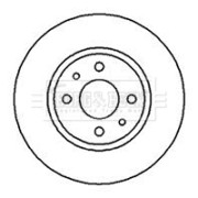 BBD4054 Brzdový kotouč BORG & BECK