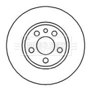 BBD4079 Brzdový kotouč BORG & BECK