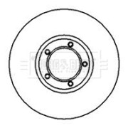 BBD4089 Brzdový kotouč BORG & BECK
