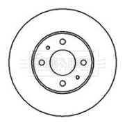 BBD4097 Brzdový kotouč BORG & BECK