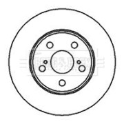 BBD4104 Brzdový kotouč BORG & BECK