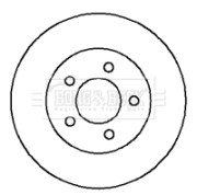BBD4121 Brzdový kotouč BORG & BECK