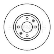 BBD4133 Brzdový kotouč BORG & BECK