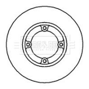 BBD4136 BORG & BECK brzdový kotúč BBD4136 BORG & BECK