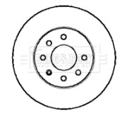 BBD4139 Brzdový kotouč BORG & BECK
