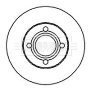 BBD4142 Brzdový kotouč BORG & BECK