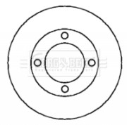 BBD4144 Brzdový kotouč BORG & BECK