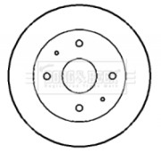 BBD4145 Brzdový kotouč BORG & BECK