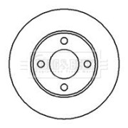 BBD4147 Brzdový kotouč BORG & BECK