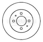 BBD4157 Brzdový kotouč BORG & BECK