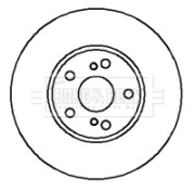 BBD4169 Brzdový kotouč BORG & BECK