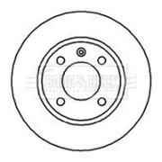 BBD4186 Brzdový kotouč BORG & BECK