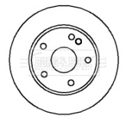 BBD4193 BORG & BECK brzdový kotúč BBD4193 BORG & BECK