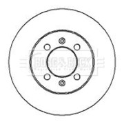 BBD4212 Brzdový kotouč BORG & BECK
