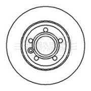 BBD4213 BORG & BECK brzdový kotúč BBD4213 BORG & BECK