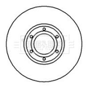 BBD4234 Brzdový kotouč BORG & BECK