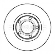 BBD4263 Brzdový kotouč BORG & BECK