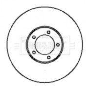 BBD4276 BORG & BECK brzdový kotúč BBD4276 BORG & BECK
