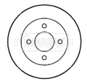 BBD4294 Brzdový kotouč BORG & BECK
