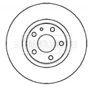 BBD4307 BORG & BECK brzdový kotúč BBD4307 BORG & BECK