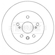 BBD4325 Brzdový kotouč BORG & BECK
