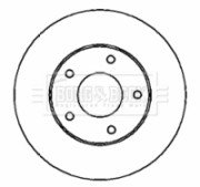 BBD4327 BORG & BECK brzdový kotúč BBD4327 BORG & BECK