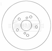 BBD4328 Brzdový kotouč BORG & BECK