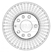 BBD4334 Brzdový kotouč BORG & BECK