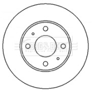 BBD4336 Brzdový kotouč BORG & BECK