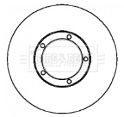 BBD4341 Brzdový kotouč BORG & BECK