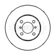 BBD4348 Brzdový kotouč BORG & BECK