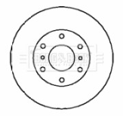 BBD4357 Brzdový kotouč BORG & BECK