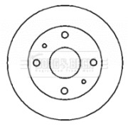 BBD4360 Brzdový kotouč BORG & BECK