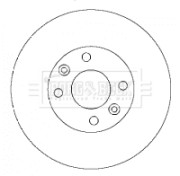 BBD4429 Brzdový kotouč BORG & BECK