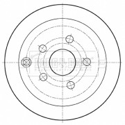 BBD4462 Brzdový kotouč BORG & BECK