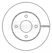 BBD4474 Brzdový kotouč BORG & BECK