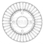 BBD4477 BORG & BECK brzdový kotúč BBD4477 BORG & BECK