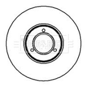 BBD4505 Brzdový kotouč BORG & BECK