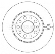 BBD4517 Brzdový kotouč BORG & BECK