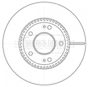 BBD4524 Brzdový kotouč BORG & BECK