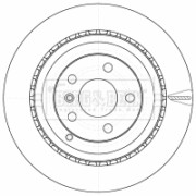 BBD4543 Brzdový kotouč BORG & BECK