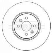 BBD4572 Brzdový kotouč BORG & BECK