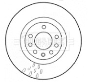 BBD4576 Brzdový kotouč BORG & BECK
